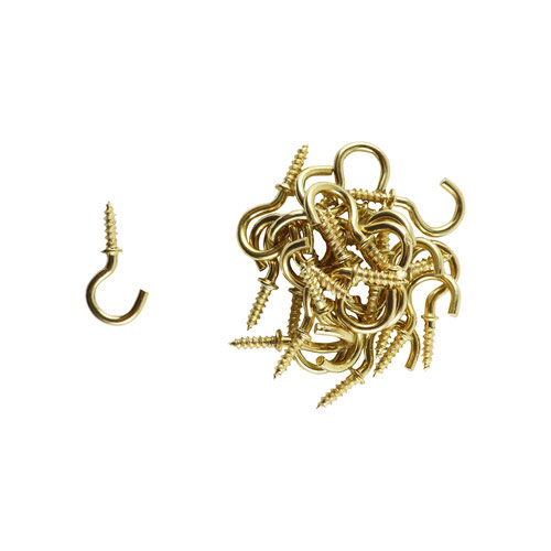Cup Hooks - Brass 25PCS