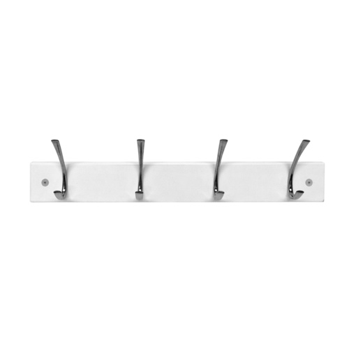 4 Hook Rails - White 1PC