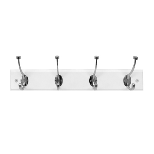 4 Hook Rails - White 1PC