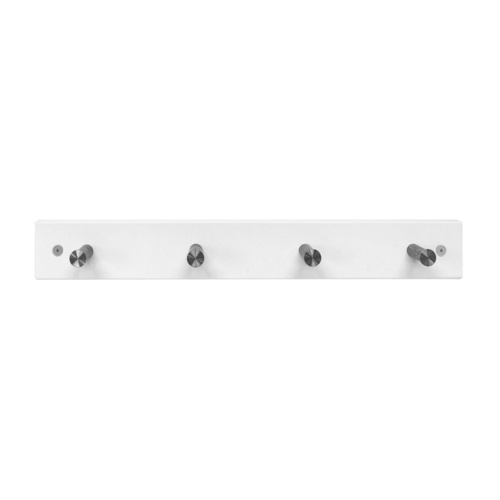 4 Hook Rails - White 1PC