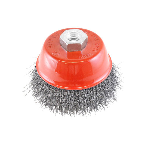 Steel Crimped Cup Brush- 75mm x M10 1PC