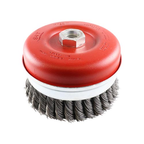 Steel Twist Knot Cup Brush- 120mm x MULTI 1PC