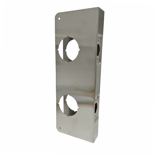 Door Reinforcer 2 Hole 70mm Backset SS 1PC