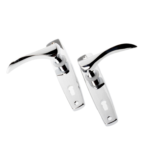 Lever Latch Set Polished Chrome
