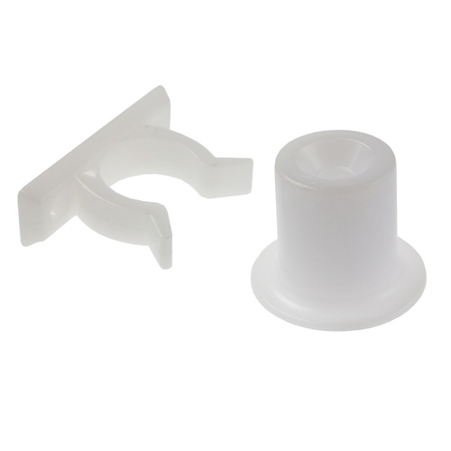 Plastic Door Clip 40mm(L) WHT 1PC