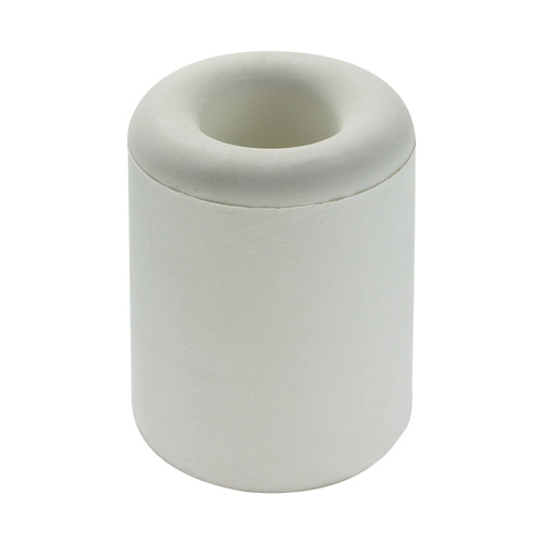 Round Rubber Door Stop 50mm(H) Rubber WHT
