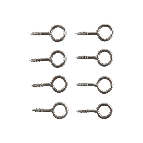 Screw Eyes - Silver 8PCS