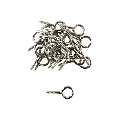 Screw Eyes - Silver 25PCS