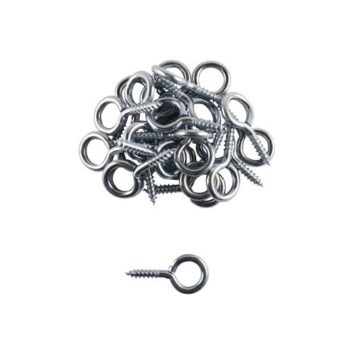 Screw Eyes - Silver 25PCS