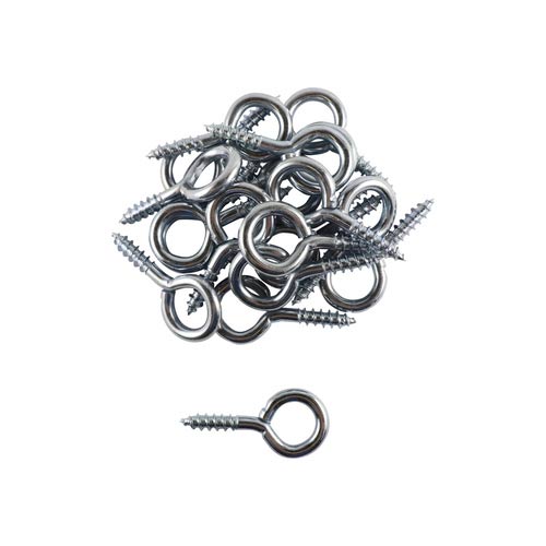 Screw Eyes - Silver 20PCS