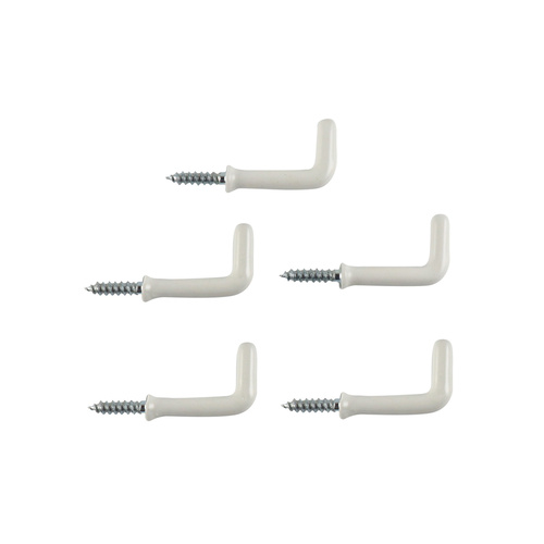 Square Hooks - White 5PCS