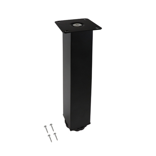 40x40x230mm Square Black Table Leg