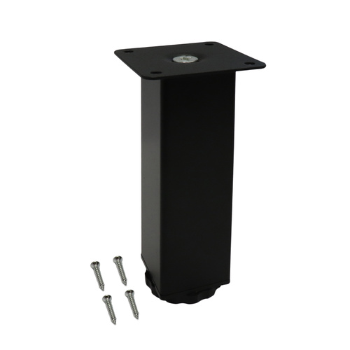 40x40x150mm Square Black Table Leg