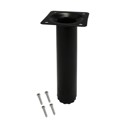 30x150mm Round Black Table Leg