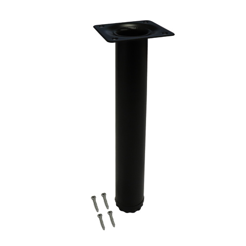 30x230mm Round Black Table Leg