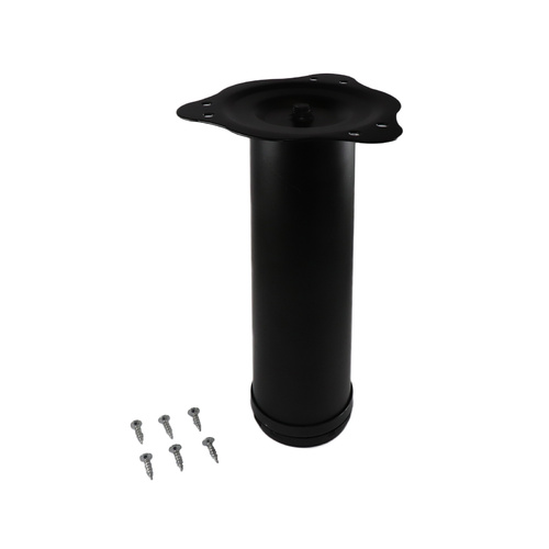 60x230mm Round Black Table Leg