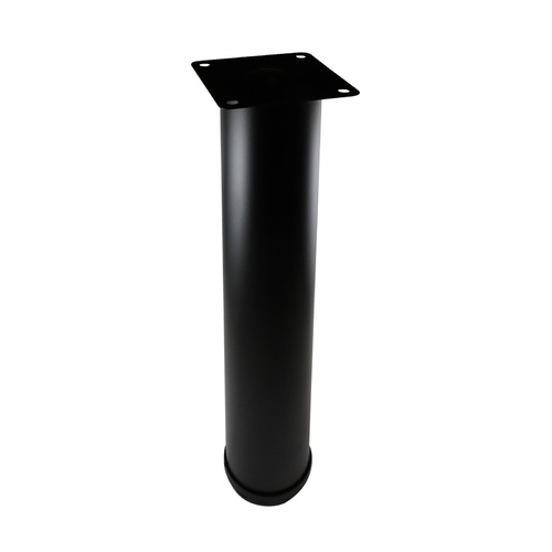 60x400mm Round Black Table Leg