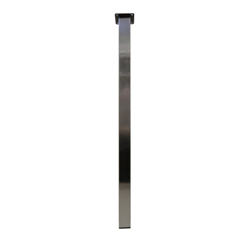 40x40x710mm Square Brushed Nickel Table Leg