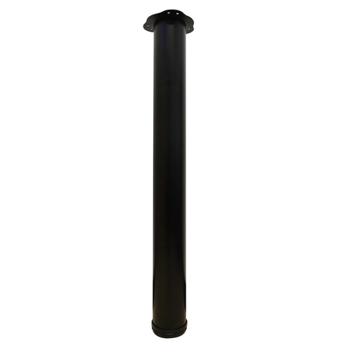 76x710mm Round Black Table Leg