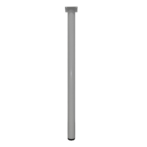 40x710mm Round White Table Leg