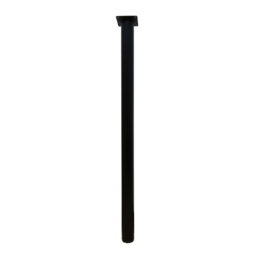 40x710mm Round Black Table Leg