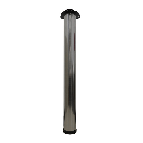 76x710mm Round Brushed Nickel Table Leg