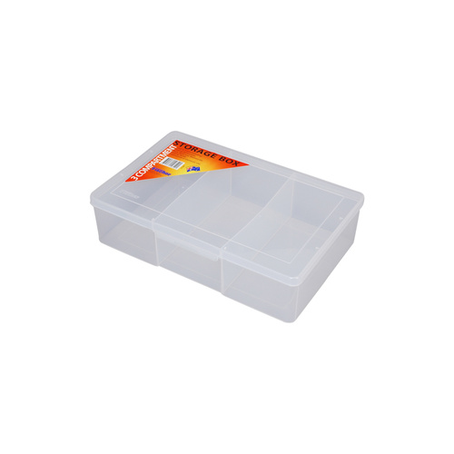 Clear Compartment Boxes (3 Compartment) 30