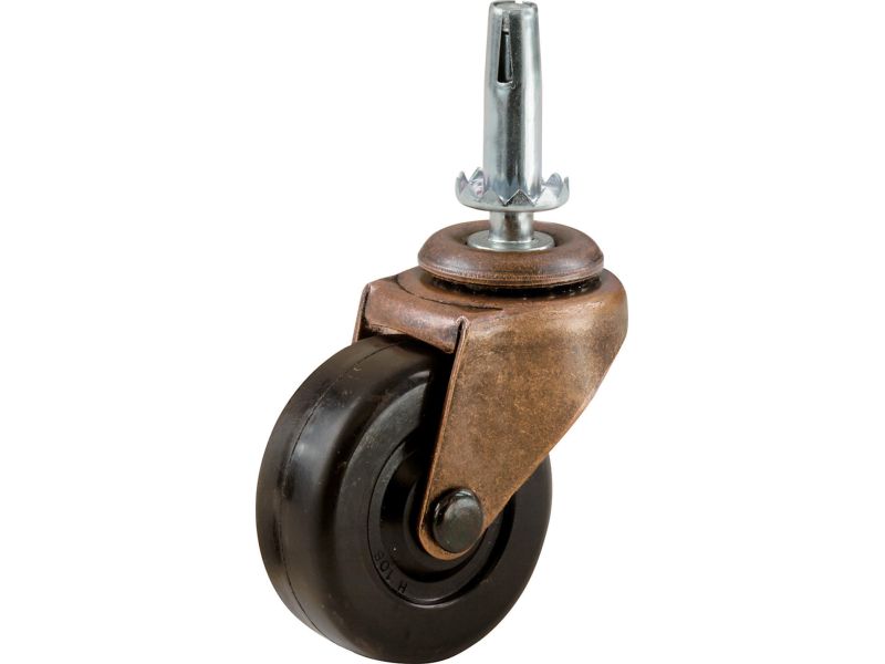 1-5/8-Inch Stem Caster, 5/16-Inch Stem Diameter, 70-lb Load Capacity
