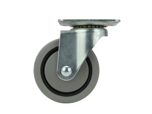 4-Inch Thermoplastic Swivel Caster, 250-lb Load Capacity