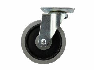 5-Inch Thermoplastic Swivel Caster with Brake, 350-lb Load Capacity