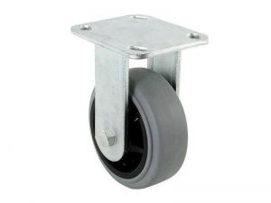 6-Inch Thermoplastic Rigid Caster, 550-lb Load Capacity