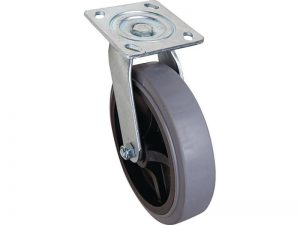 8-Inch Thermoplastic Swivel Caster, 700-lb Load Capacity