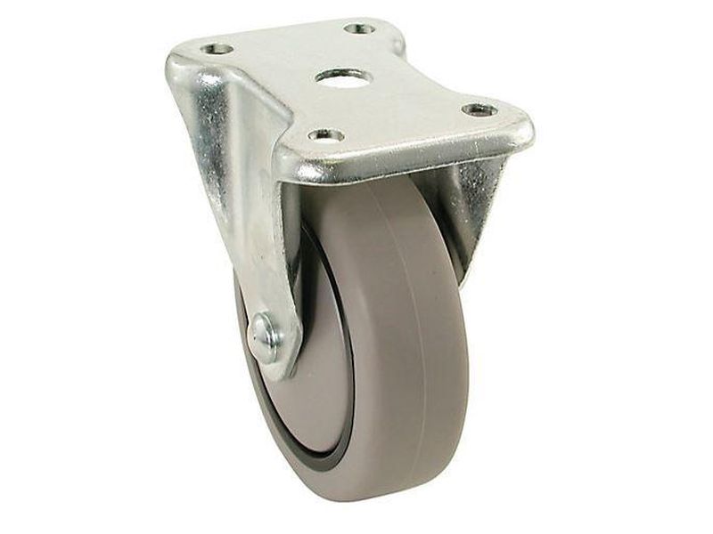 CASTER SOFT TPR: 3�� (75mm) Rigid Plate