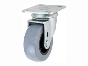 2-Inch Medium Duty Plate Caster, 88-lb Load Capacity