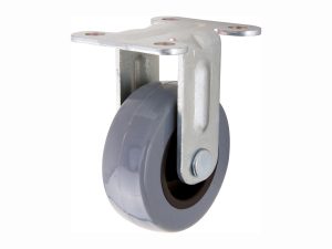 2-Inch Medium Duty Rigid Caster, 88-lb Load Capacity