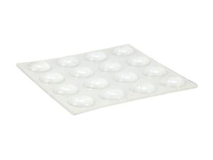 3/8-Inch Clear Surface Gard Self-Adhesive Round Vinyl Pads/Bumpers Prevents Scratching and Sliding (Pack of 16)
