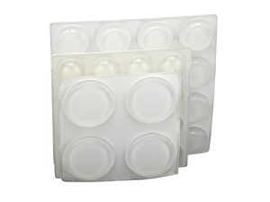 Assorted Sizes SurfaceGard Clear Adhesive Bumper Pads, 36-Count