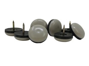 7/8-Inch Slide Glide Nail On Furniture Sliders, Beige, 8-Pack