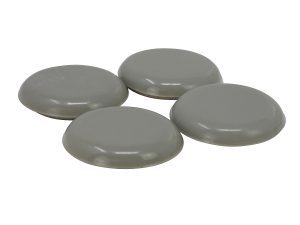 1-1/2-Inch Adhesive, Round, Slide Glide Furniture Sliders, Beige, 4-Pack