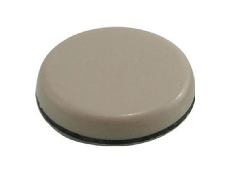 2-1/2-Inch Adhesive, Round, Slide Glide Furniture Sliders, Beige, 4-Pack