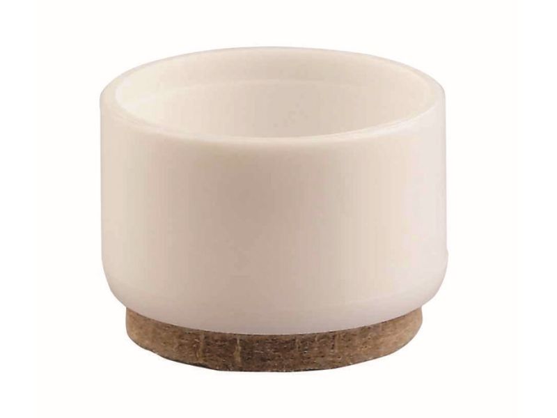 1-Inch Plastic Leg Tip with Felt Base, 4-Pack
