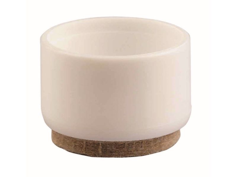 3/4-Inch Plastic Leg Tip with Felt Base, 4-Pack