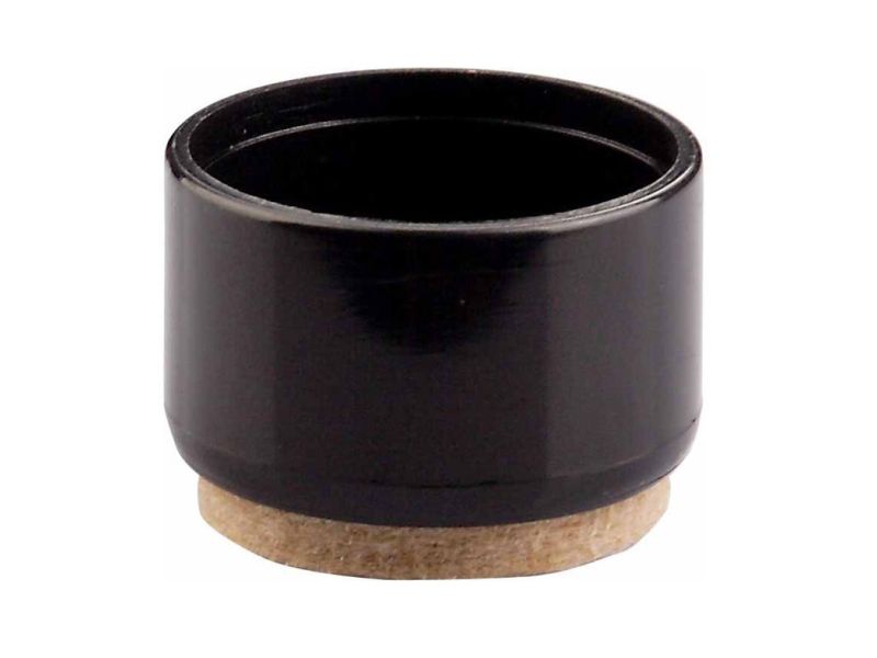 7/8-Inch Plastic Leg Tips with Felt, 4-Pack