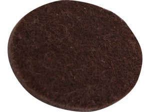 3-Inch Heavy Duty Self-Adhesive Felt Furniture Pads, 4-Pack, Brown