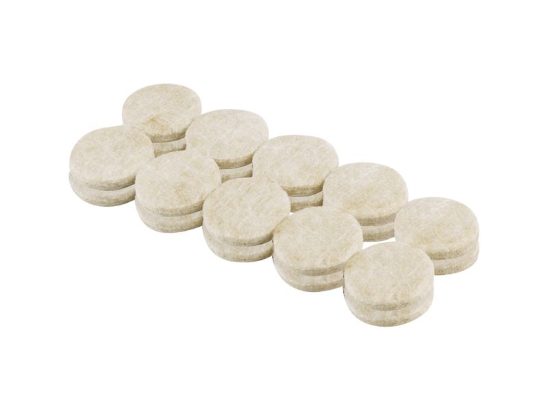 3/4-Inch Heavy Duty Self-Adhesive Felt Furniture Pads, 20-Pack, Beige