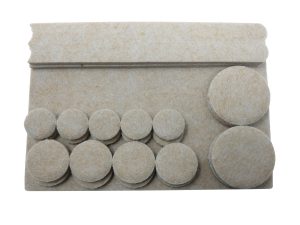 Heavy Duty Self-Adhesive Felt Furniture Pads, Assorted Sizes, 27-Count