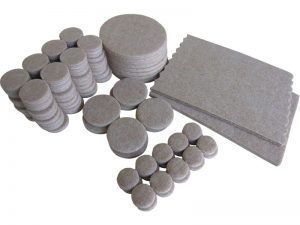 Self-Adhesive Felt Furniture Pads, Assorted Sizes, 118-Pieces