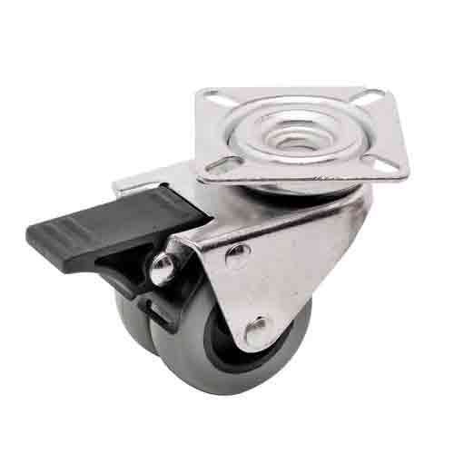 50mm Grey Rubber G2 Series Castors 70kg 1