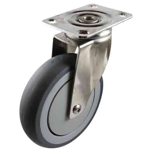 125mm Grey Rubber G7 Series Castors 100kg