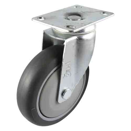125mm Grey Rubber G7 Series Castors 100kg